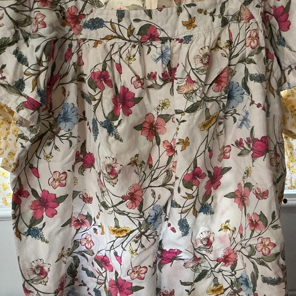 Floral square neck top - Picture 1 of 3